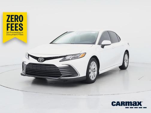 White 2021 Toyota Camry LE