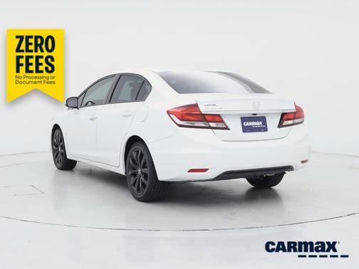 White 2015 Honda Civic EX-L