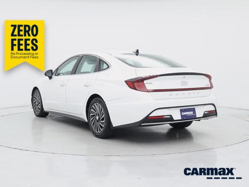 White 2021 Hyundai SONATA Hybrid SEL