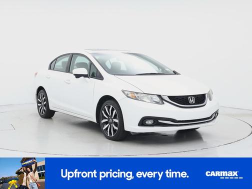 White 2015 Honda Civic EX-L
