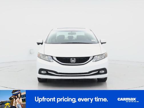 White 2015 Honda Civic EX-L