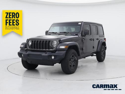 Black 2024 Jeep Wrangler Sport