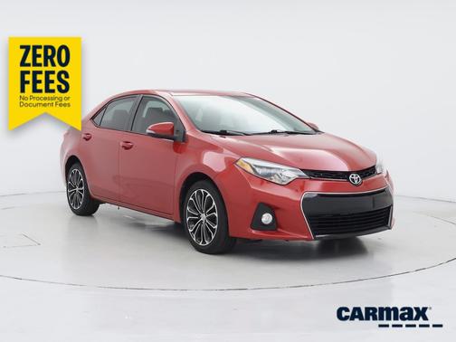 Red 2016 Toyota Corolla S Plus