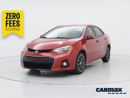 Red 2016 Toyota Corolla S Plus