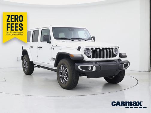 White 2025 Jeep Wrangler Sahara
