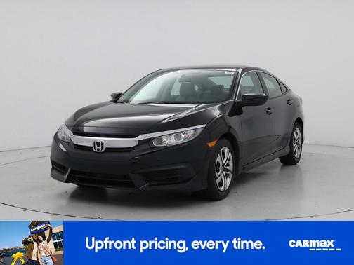 Black 2016 Honda Civic LX