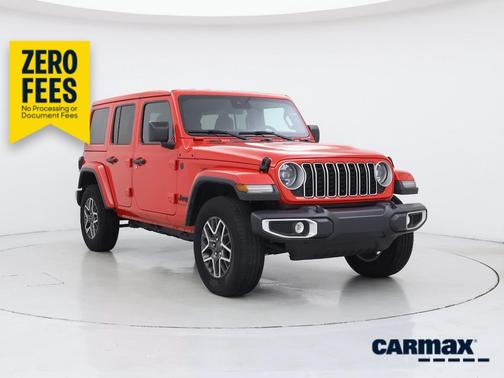 Red 2025 Jeep Wrangler Sahara