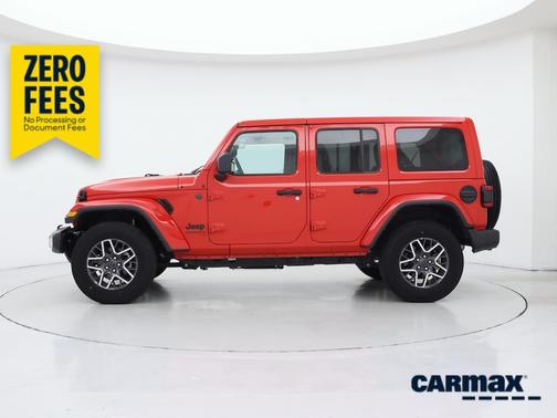 Red 2025 Jeep Wrangler Sahara