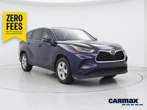 Blue 2021 Toyota Highlander L