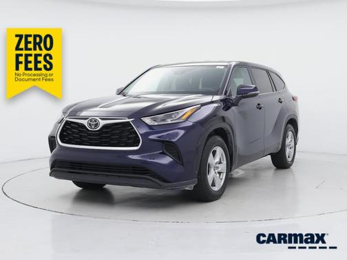 Blue 2021 Toyota Highlander L