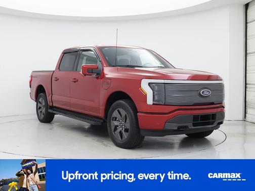 Red 2023 Ford F-150 Lightning Lariat