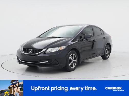 Black 2015 Honda Civic SE