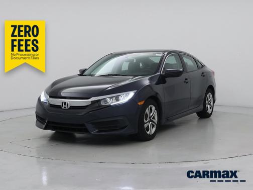 Blue 2017 Honda Civic LX