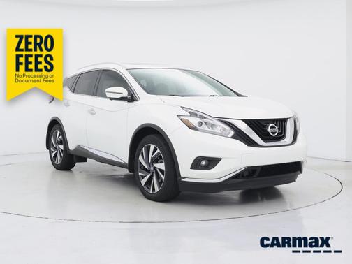 White 2017 Nissan Murano Platinum