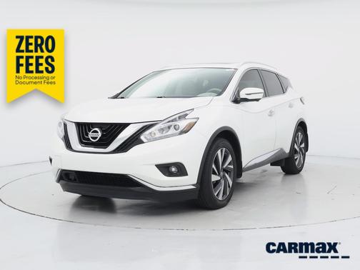 White 2017 Nissan Murano Platinum