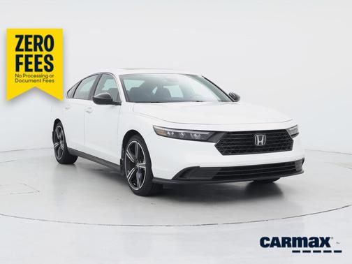White 2025 Honda Accord Hybrid Sport