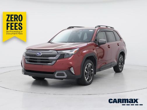 Red 2025 Subaru Forester Hybrid Limited