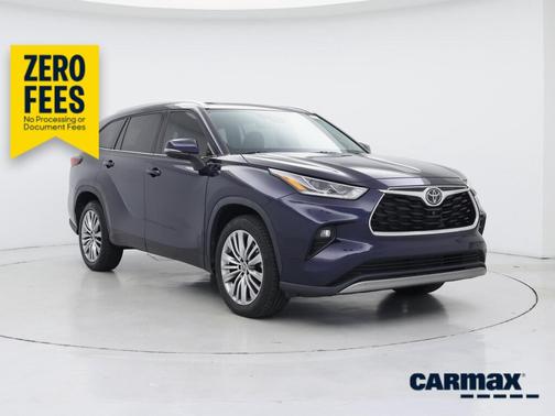 Blue 2023 Toyota Highlander Platinum