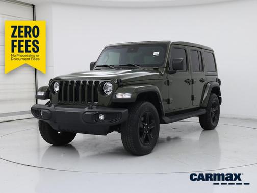 Green 2022 Jeep Wrangler Unlimited Sahara Altitude