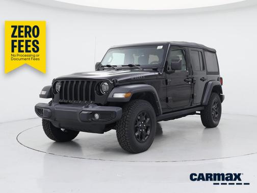 Black 2022 Jeep Wrangler Unlimited Willys