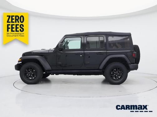 Black 2022 Jeep Wrangler Unlimited Willys