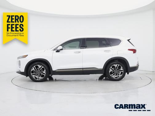 White 2020 Hyundai SANTA FE Limited