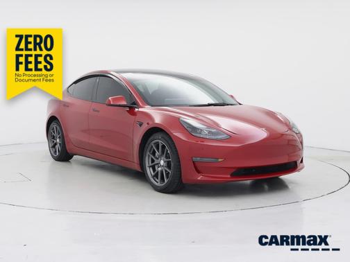 Red 2023 Tesla Model 3