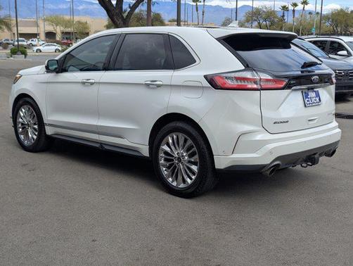 Star White Metallic Tri-Coat 2020 Ford Edge Titanium