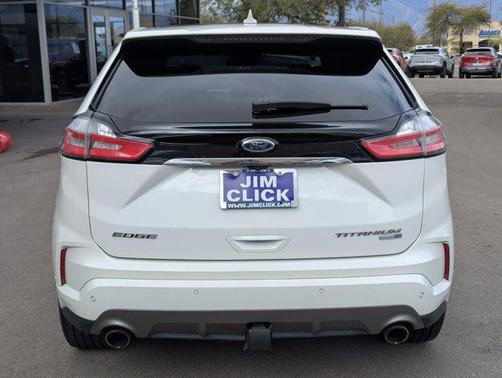 Star White Metallic Tri-Coat 2020 Ford Edge Titanium