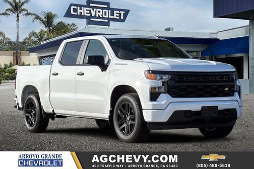 Summit White 2026 Chevrolet Silverado 1500 Custom