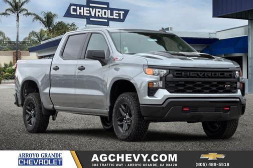 Sterling Gray Metallic 2026 Chevrolet Silverado 1500 Custom Trail Boss