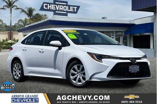 White 2022 Toyota Corolla LE