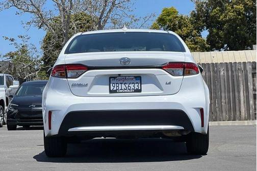 White 2022 Toyota Corolla LE