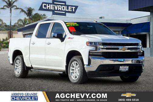 Summit White 2021 Chevrolet Silverado 1500 LT
