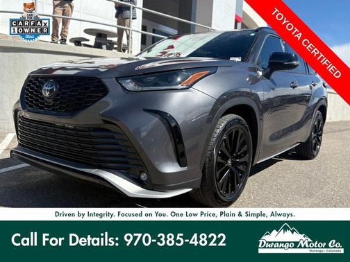 Magnetic Gray Metallic 2025 Toyota Highlander XSE