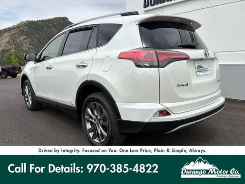 Blizzard Pearl 2018 Toyota RAV4 Hybrid Limited