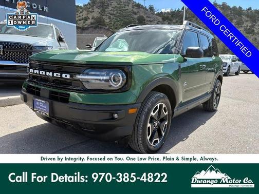 ERUPTION GREEN METALLIC 2024 Ford Bronco Sport OUTER BANKS SUV