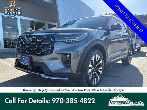 CARBONIZED GRAY METALLIC 2025 Ford Explorer PLATINUM