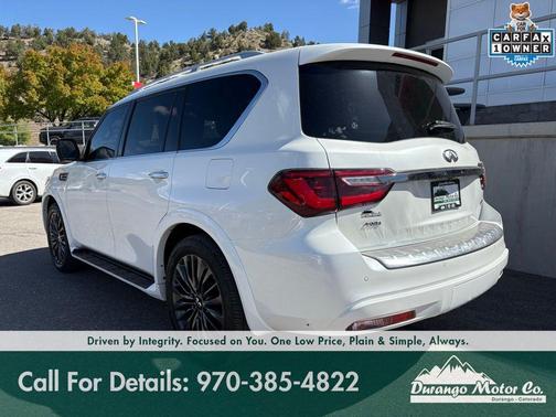 Aspen White 2024 INFINITI QX80 SENSORY