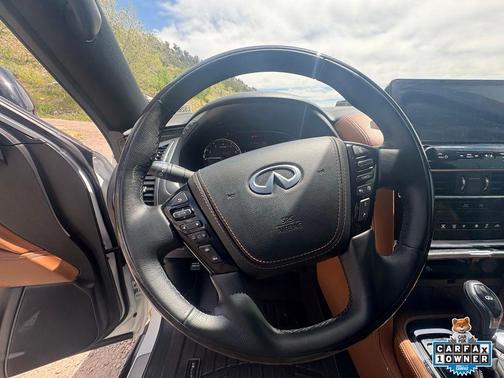 Aspen White 2024 INFINITI QX80 SENSORY