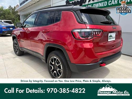 Red 2025 Jeep Compass Trailhawk