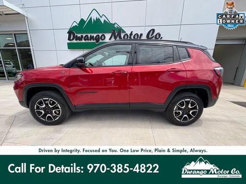 Red 2025 Jeep Compass Trailhawk