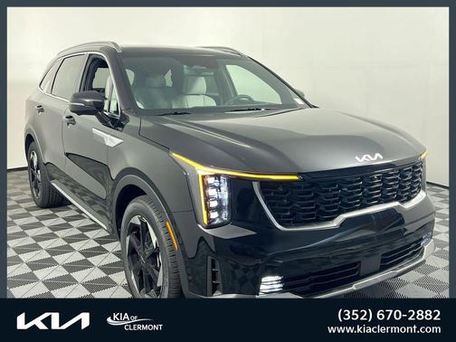 Aurora Black Pearl 2026 Kia Sorento Hybrid EX