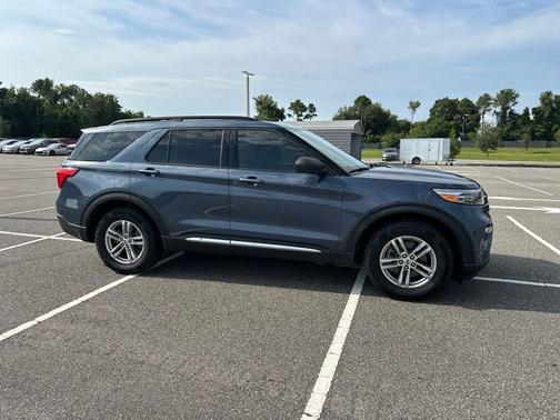Blue Metallic 2021 Ford Explorer XLT