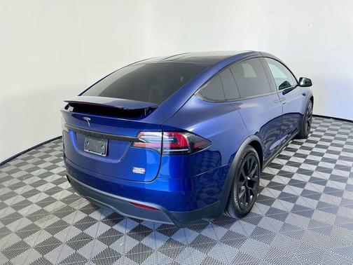 Deep Blue Metallic 2023 Tesla Model X Plaid Tri Motor All-Wheel Drive