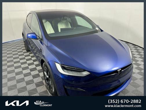 Deep Blue Metallic 2023 Tesla Model X Plaid Tri Motor All-Wheel Drive