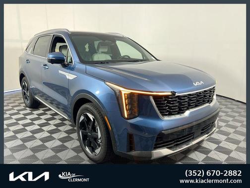 Mineral Blue 2026 Kia Sorento Hybrid EX