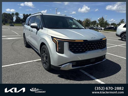 Ivory Silver 2026 Kia Carnival Hybrid SX