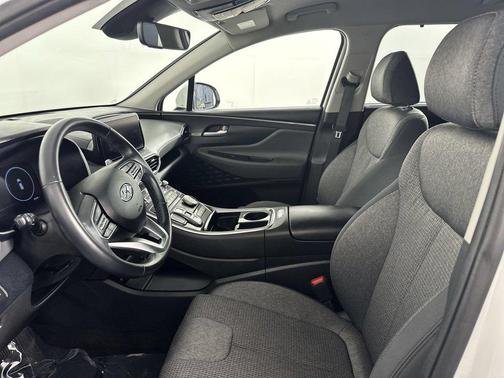 Serenity White Pearl 2023 Hyundai SANTA FE HEV Blue