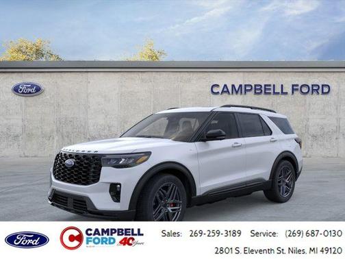 White Metallic 2026 Ford Explorer ST-Line